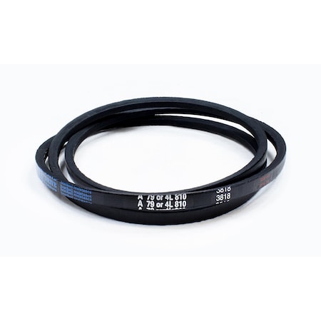 D&D A79/4L810 Classical V-Belt, 81 in Outside Length, 1/2 in Top Width, 1 Ribs A79/4L810